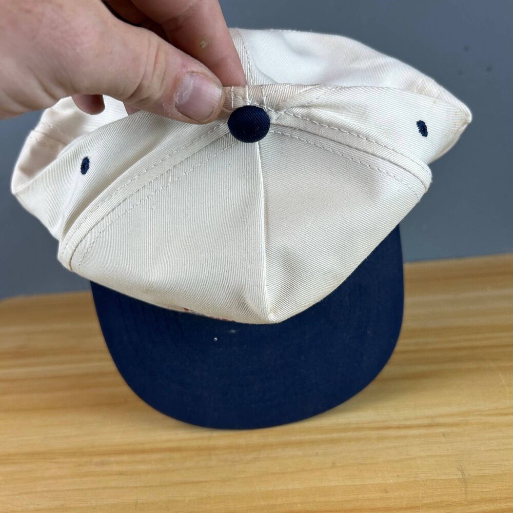 Vtg Irvin W. Taylor Middle School Panthers YoungAn Cap Hat One Size Blue White - Picture 5 of 7